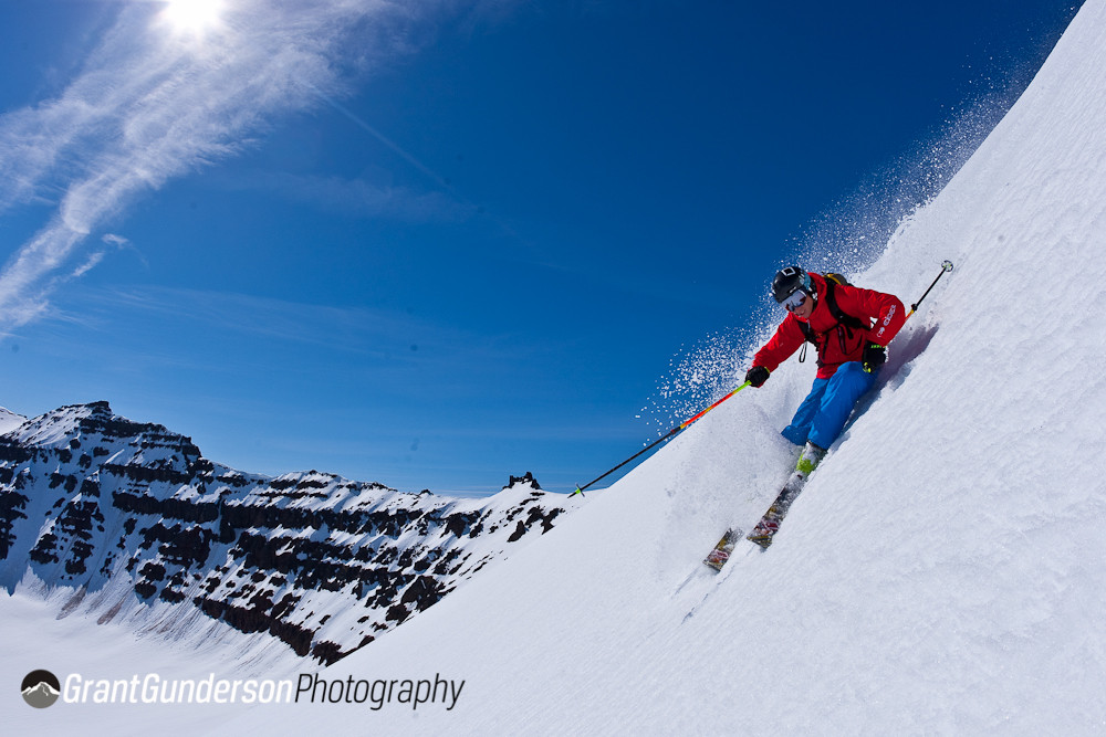 Heli-skiing with Arctic Heli Skiing in Iceland